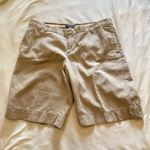 Polo Jeans Company Shorts Women's 12 Khaki Tan Ralph Lauren Flag Chino 10"Inseam